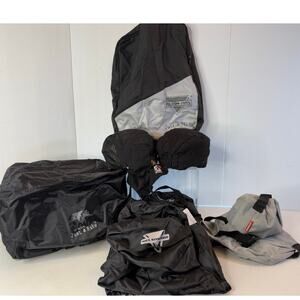 Motorcycle Accessories Bundle 3 Raincovers 2 Do Wraps 1 Reflective Backpack